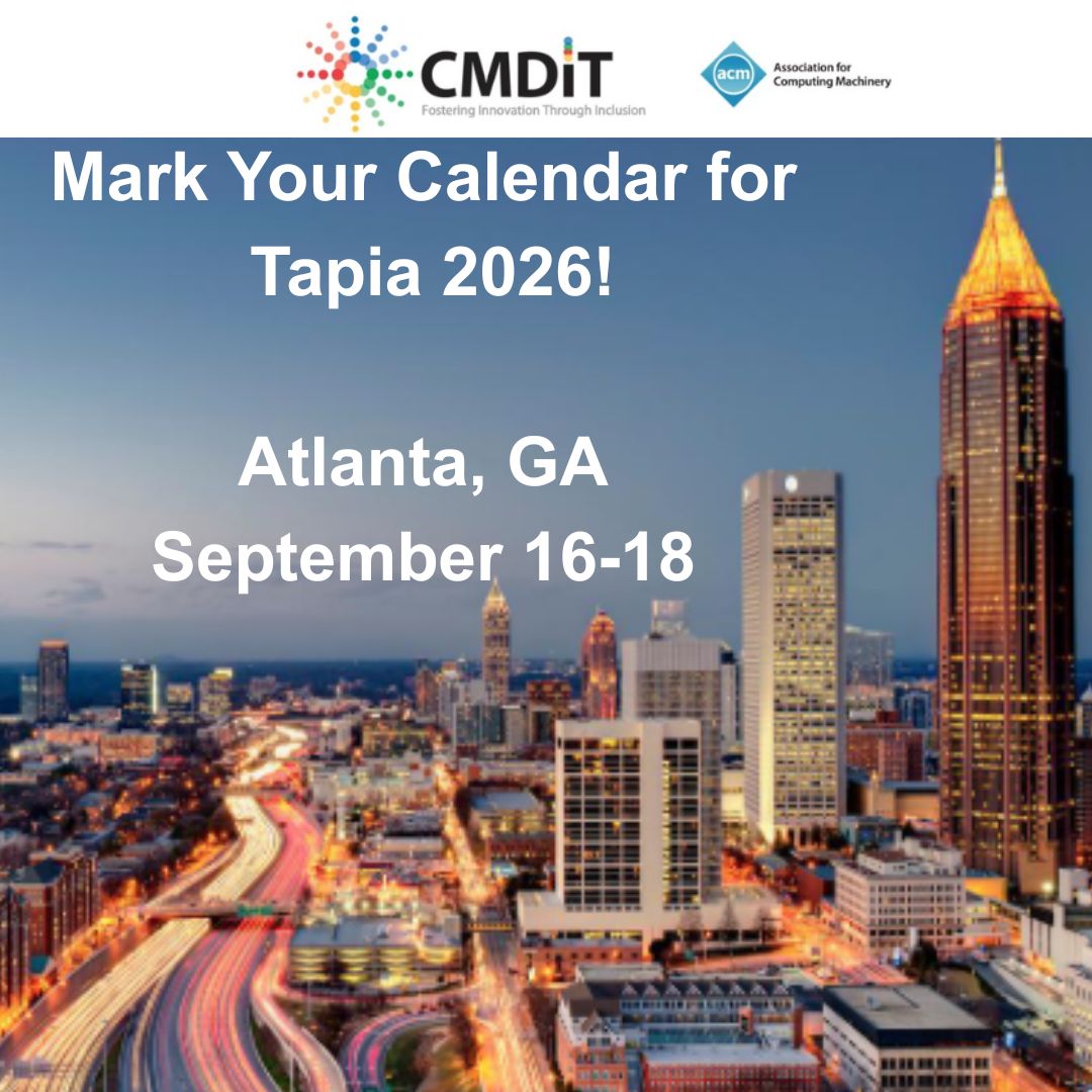 CMD-IT/Tapia Conference tweet media