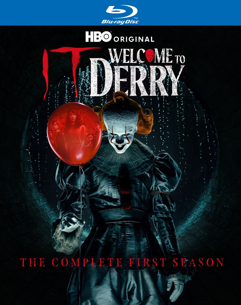 BDisgusting's tweet photo. DVD, Blu-ray &amp; 4K SteelBook art for IT: WELCOME TO DERRY: The Complete First Season. 

All will be released on May 5, 2026. 

The releases include 3 extended behind the episode featurettes and an all new never-before-seen featurette. https://t.co/VhYNIjnIIV