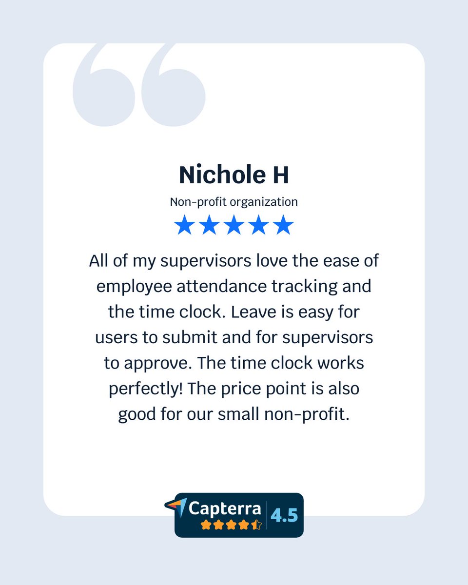 PurelyHRsoft's tweet image. As your business grows, easily manage attendance and leave. Track time, approve requests, and export reports in minutes: it's that simple with PurelyHR.
#HR #Leavemanagement