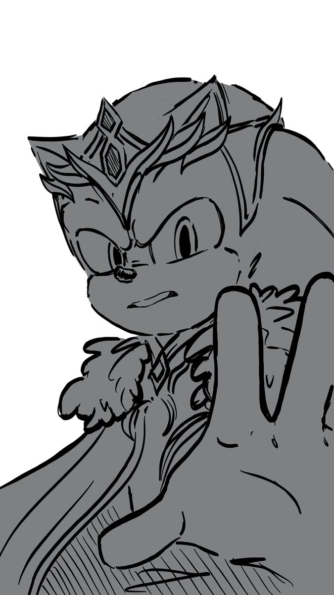 Hello again :D haven’t shown up in ages. But here is a small frame and concept of my King Sonic 👑🦔💙
