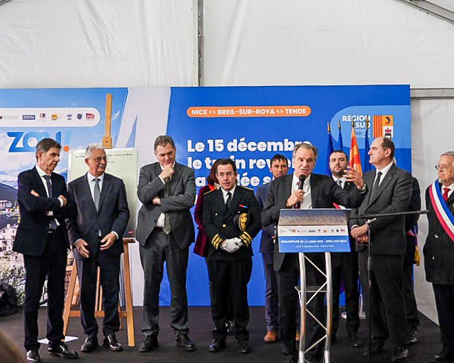 Le Train des Merveilles est de retour dans la Vallée des Paillons et de la Roya !

15 mois de travaux, 74 millions d’€ investis, dont 54 millions d’€ par la Région, nous rendons la ligne aux habitants.

Avec le retour du train : des gares et rames rénovées, une offre renforcée.