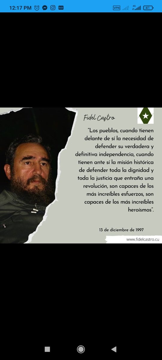 Fidel por siempre . Tu legado permanece firme en todos los cubanos dignos . <a href="/CdiLimon/">CDI el Limon</a> .<a href="/cubacooperaven/">Brigada Médica Cubana en Venezuela</a> .<a href="/DiazCanelB/">Miguel Díaz-Canel Bermúdez</a>.#Fidel