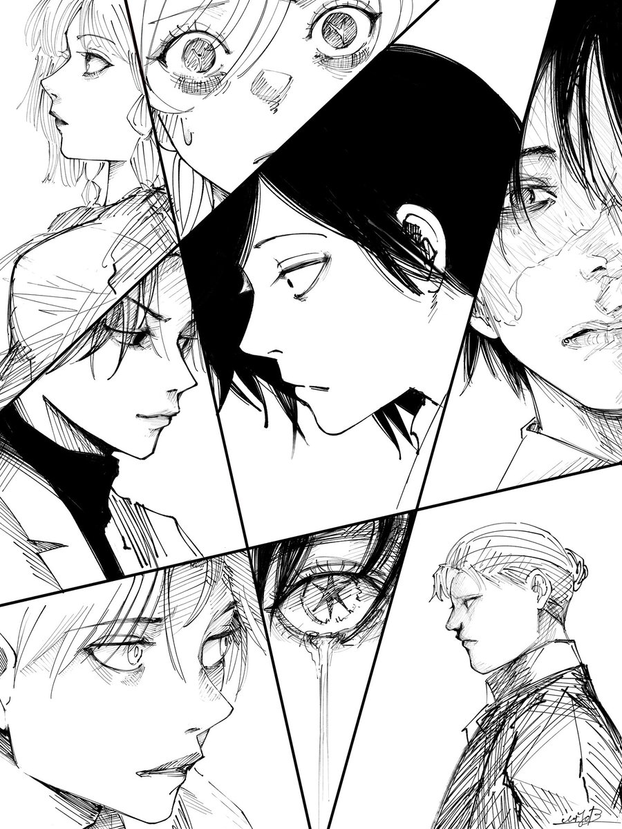 超人X #ChoujinX 弔いの塔編が完結したということで記念イラストを1枚