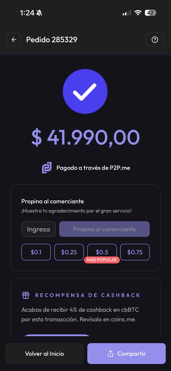 Por fin encontré esta joyita que se suma a mi mini colección de vinilos 🙌🏻 😎
Primera vez usando <a href="/p2pmeargentina/">P2P.me Argentina</a> la verdad un lujazo, 2 minutos tardé en hacer toda la operación!! Hasta el vendedor quedó sorprendido jajaj