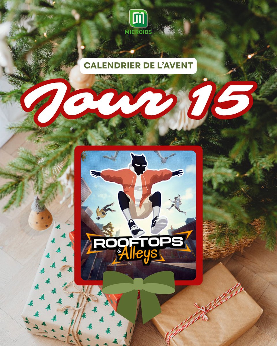 Microids_off's tweet photo. 🎅 CALENDRIER DE L’AVENT - JOUR 15 🎅

Aujourd’hui, on vous offre Rooftops &amp; Alleys sur Xbox 🎄

Pour participer :
1️⃣ Follow @microids_off &amp; @MicroidsLyon 
2️⃣ Likez &amp; RT
3️⃣ Commentez avec #MicroidsdeNoel

Un gagnant contacté tous les 24h ! 🎁

🍀 Bonne chance !🍀 https://t.co/mrKBp1jEF4