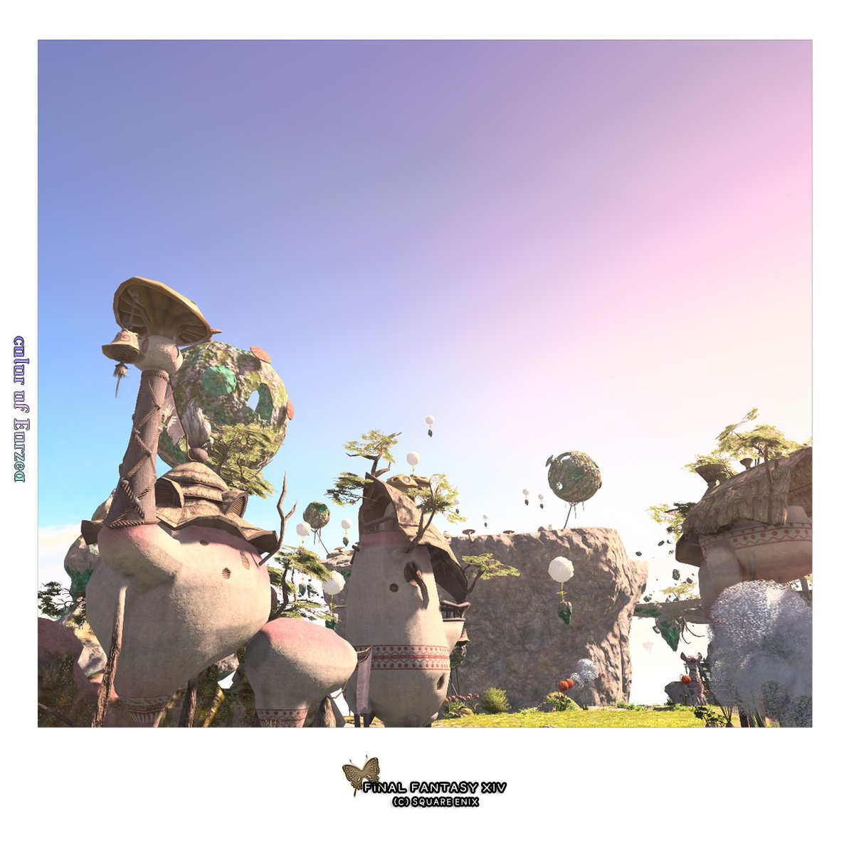 yuan_farewell's tweet photo. グループポーズのフィルターもなく
文字入れのみですが
とてもきれいな空を見つけました(急いでカメラを構えました😉)
明日もいいことがありそうな…そんな予感さえします
(*´ω`*)みんなに届きますように✨
#FF14風景 #山紫水明 #colorofEorzea https://t.co/rjOemkTIR2
