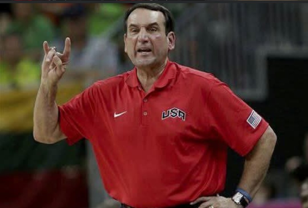 BigLefty24's tweet photo. @rippey_deron @Phenom_Hoops @BlairAcademyMBB @AdamFinkelstein @CoachMantegna @CoachDeJesus33 @NERRHoops @PrepNational @NEPrepHoopsPoll @PrepHoops @NaismithTrophy @NJHoops Even Coach K is flashing the wolf sign on this one. #GoPack https://t.co/TOE2uJBQjV