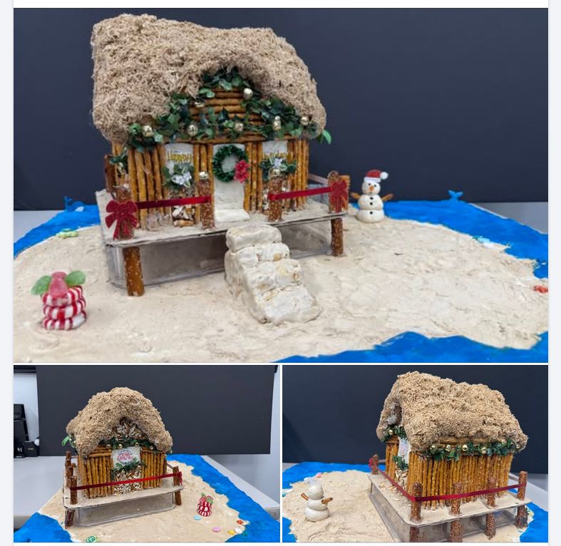 Fidelityoncall's tweet photo. GINGERBREAD SHOWDOWN - CONTENDER #7
The Coastal Christmas Fishing Shack rises above sandy shores, surrounded by sparkling blue water and full Florida flair. One more contender left before voting begins. 8 Houses. 1 Winner. Your Vote Decides. #GingerbreadShowdown https://t.co/8JVTYIeygQ