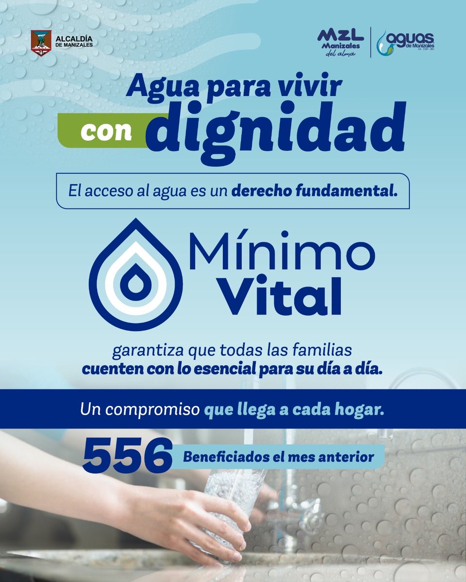 Cuando el agua llega, también lo hace la posibilidad de tener un día mejor.
El Mínimo Vital acompaña a quienes más lo necesitan y reafirma nuestro compromiso con el bienestar de toda la comunidad. ¡Pregúntanos como acceder!