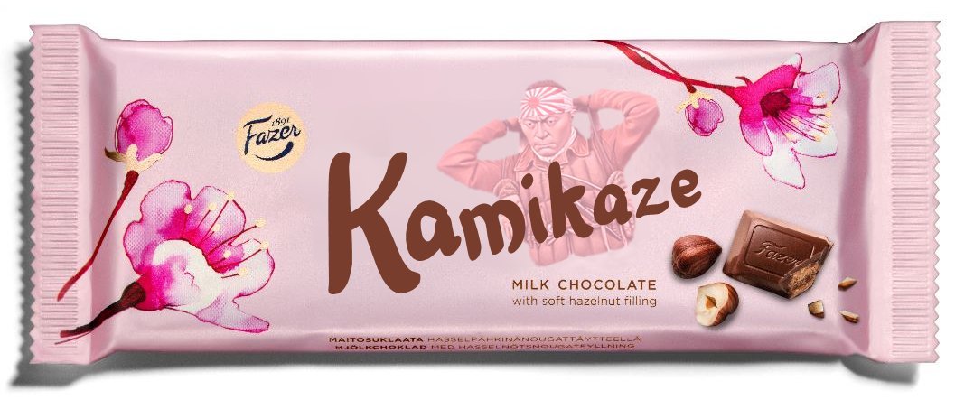 keijomedia's tweet image. Kansalaiset! Suomi-kuva voidaan ehkä vielä pelastaa jos Keijo lähetetään Aasiaan myymään Fazerin vastuullisesti uudelleenbrändättyä Kamikaze-suklaata (ent. "Geisha"). Nyt on kiire!