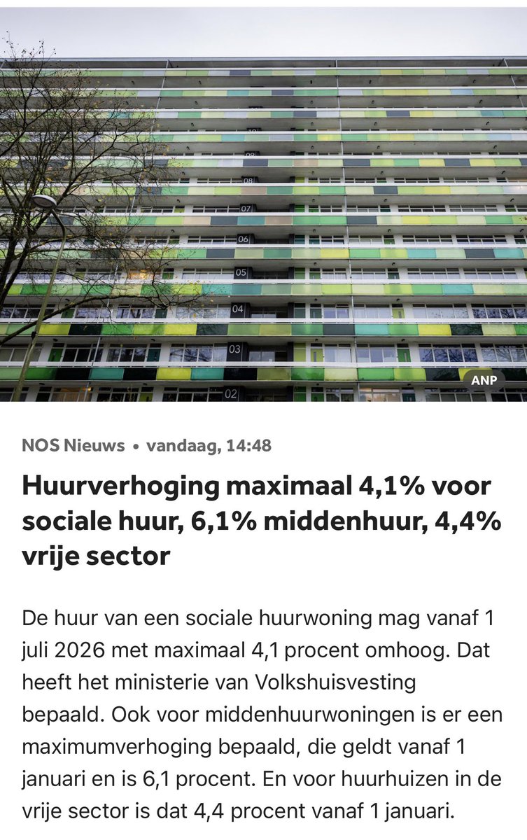 Als ‘afscheidscadeau’ van dit dubbel demissionaire kabinet krijgen huurders weer een hoge huurverhoging voor de kiezen?!

Na de record huurverhoging in 2024 en een hoge in 2025 

Dit kan en moet anders! Tweede Kamer moet ingrijpen