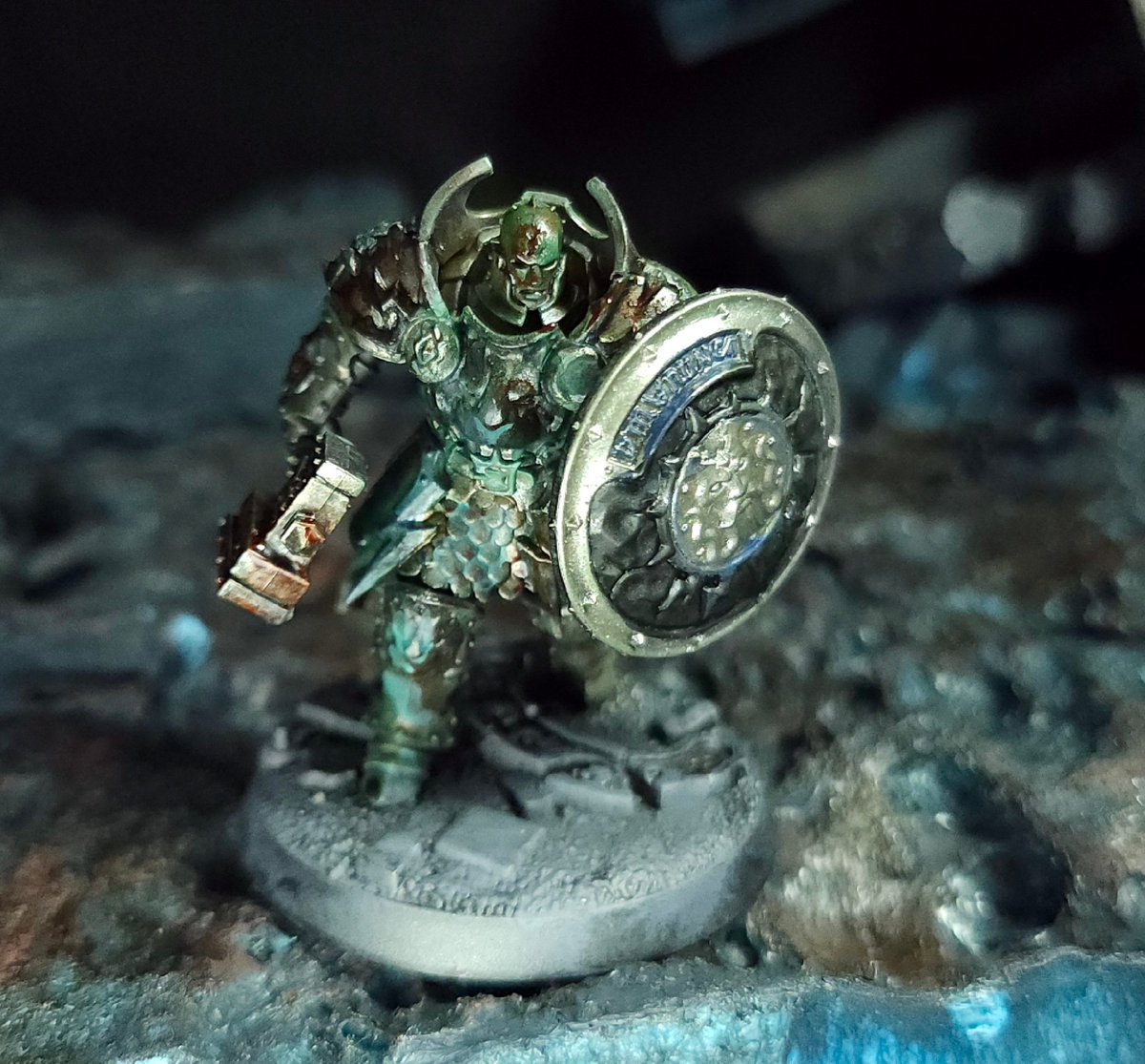 ウォーハンマーヒーローズ 貫徹のゴルタン 筆塗り全塗装で仕上げたが前