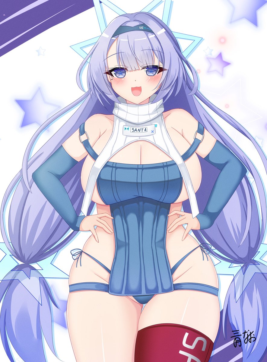 「サンタフェ #アズールレーン」|なお🐇のイラスト