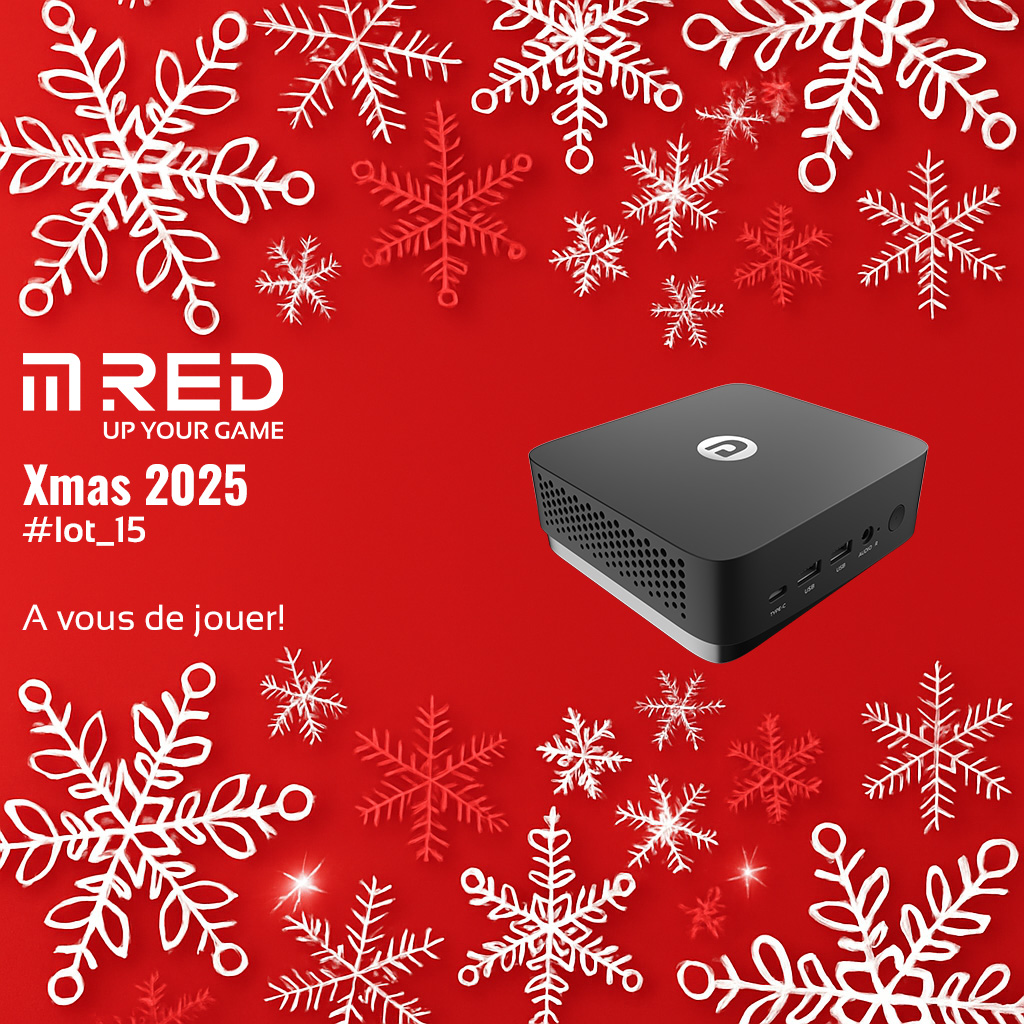 ✨ Vivez la magie de Noël avec le Calendrier de l’Avent MRed ! 🎅

#CONCOURS #Giveaway #XmasMRed ❄️
🎁 Case n°15 : Mini PC OTTO – i7 1360P

🎄 RT, Like &amp; Follow <a href="/MRed_Official/">MRed</a>
🔔 TAS le 18/12
