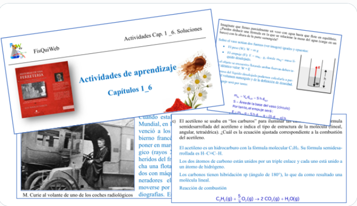 Para fomento de la lectura (asignatura de Física y Química) tienes a tu disposición "Historias de una ferretería" y fichas con actividades de aprendizaje. 
bit.ly/4pKVVzA