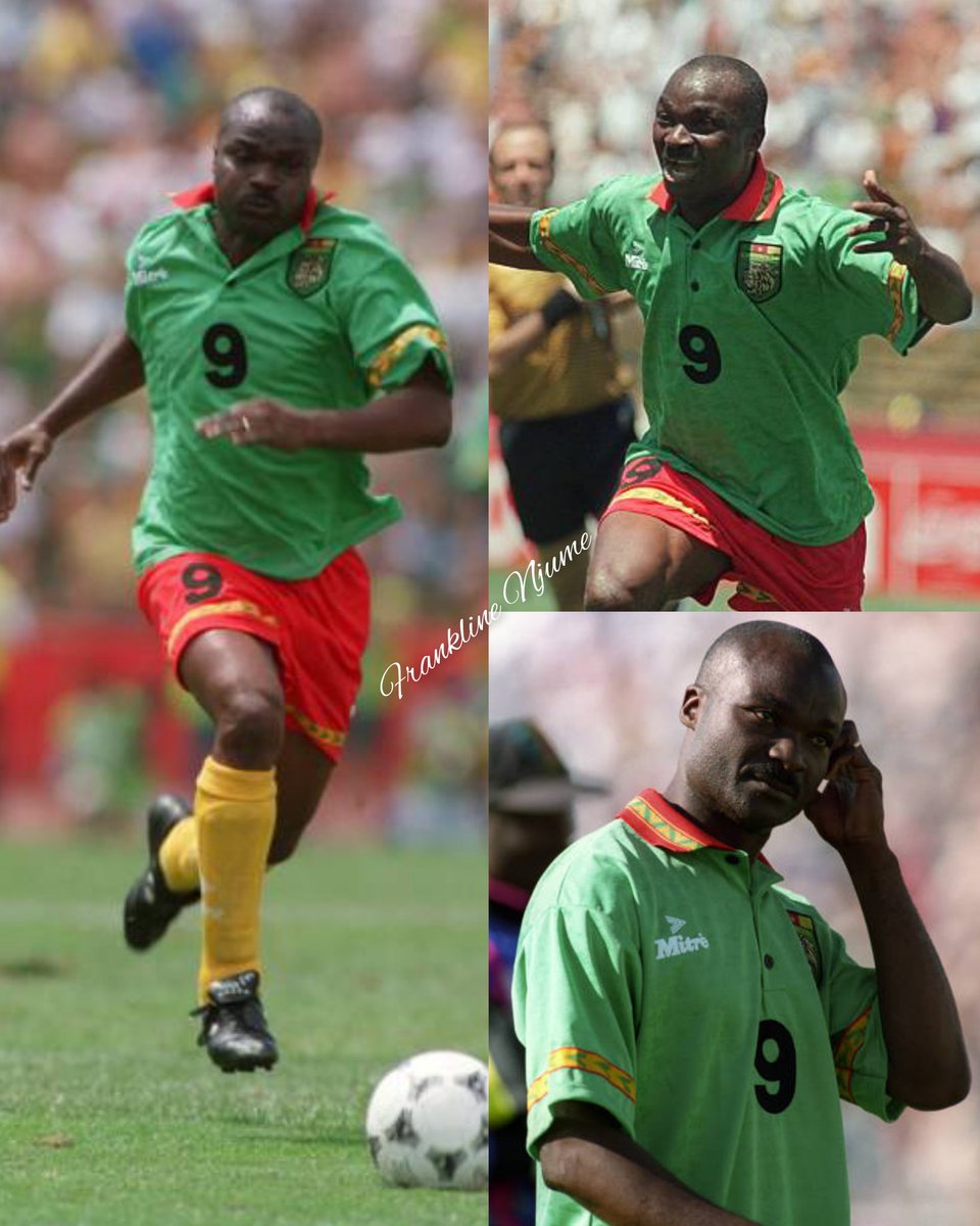 Ambassadeur Albert Roger Milla, le magicien du dribble camerounais, avait 42 ans et 39 jours lorsqu'il a marqué pour le Cameroun contre la Russie lors de la Coupe du monde de 1994.