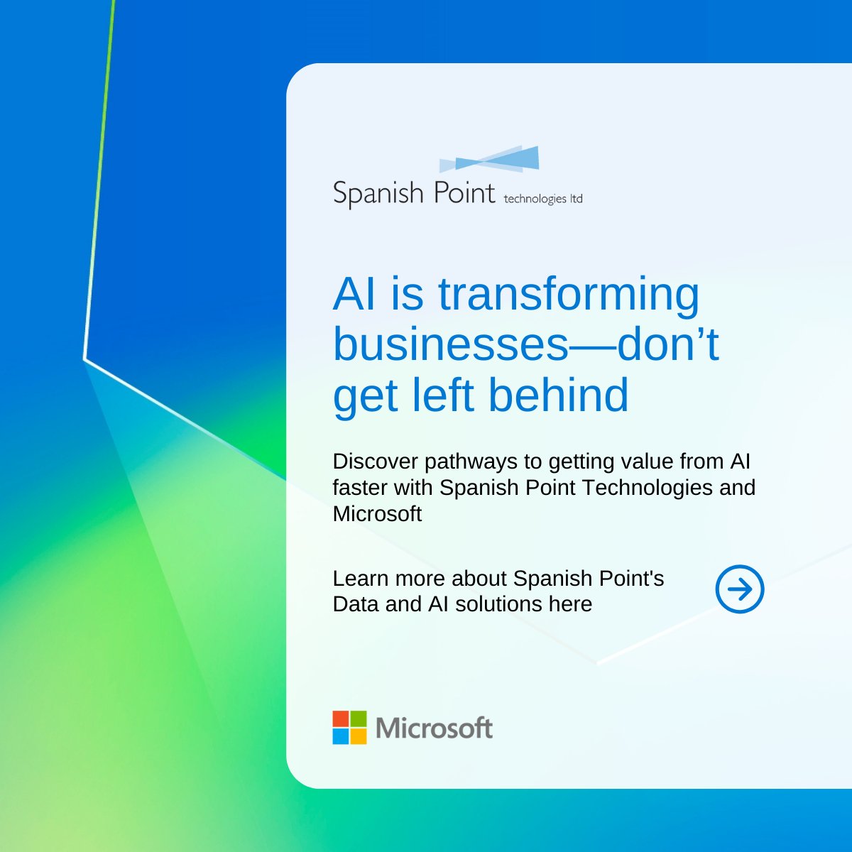 Spanish_Point's tweet image. 🚀 AI is transforming business—fast. But it all starts with the right data foundation.
Spanish Point helps you build secure, scalable data platforms to unlock real AI value.

👉 Explore our Data &amp;amp; AI solutions: spanishpoint.tech/OszLxxO

#DataAndAI #Azure #MicrosoftPartner