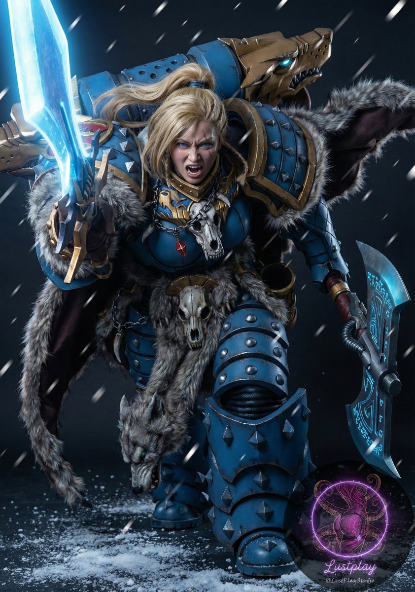 LustPlayStudio's tweet photo. Primarch from the grim darkness of Warhammer 40K ⚔️
Original reference inspired by the artwork of @cnmbwjx3
Huge respect to the original artist 🙏

#Warhammer40K #Primarch #WH40K #Grimdark #FanArt #InspiredArt https://t.co/VJ0iKbX5nr