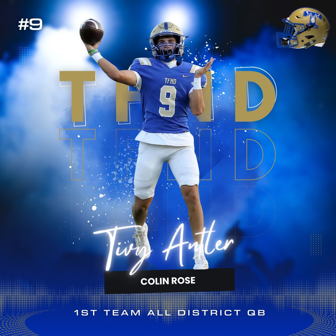 CoachNeill's tweet photo. Congratulations to our 1st Team All-District selections in 13-5A! These outstanding athletes are showing exceptional dedication, skill, and leadership, and their hard work is truly paying off on the field. 
#TFND https://t.co/0un8uLAxih