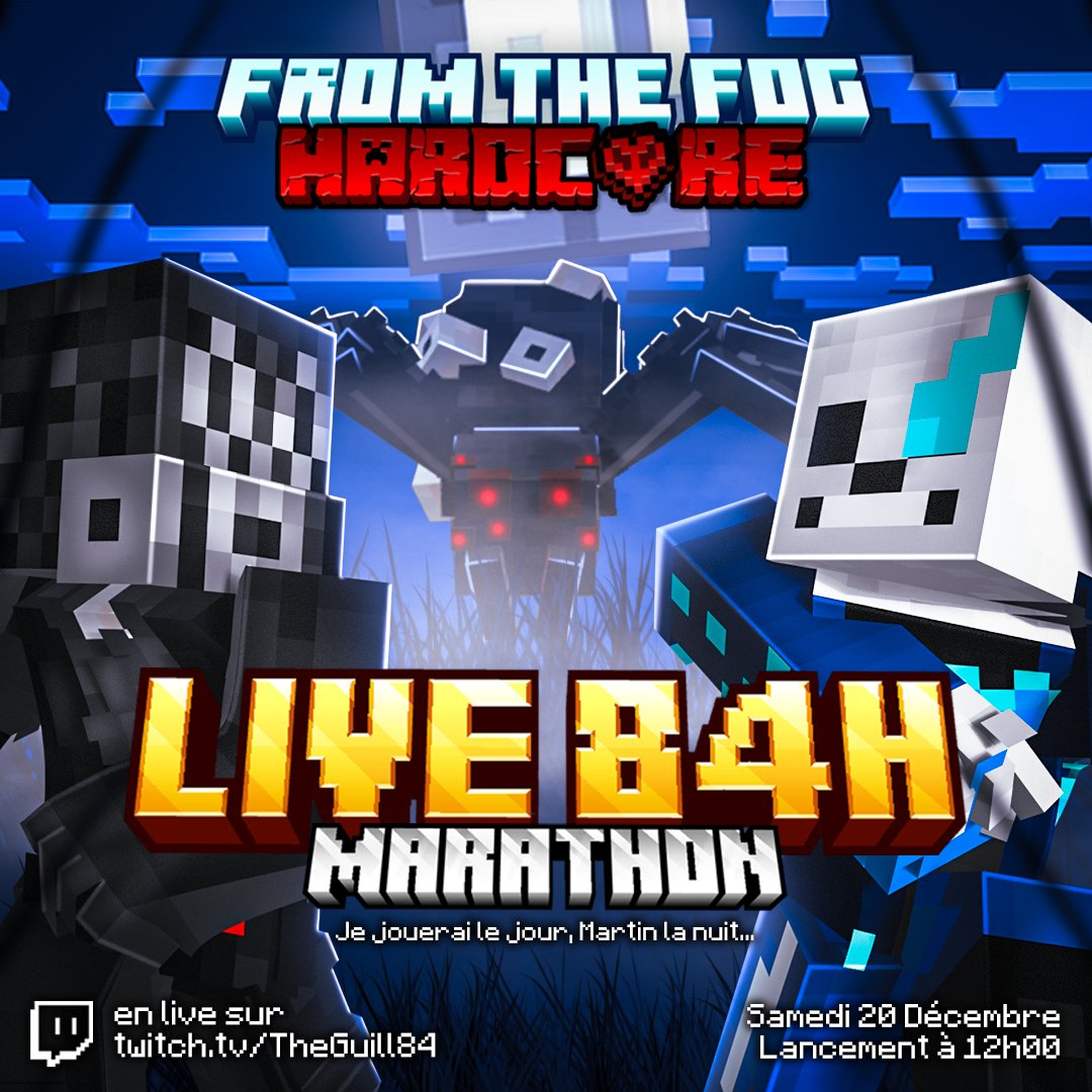 TheGuill84's tweet image. SAUF QUE… quand on est arrivés au bout du Subathon, il restait encore 84 HEURES au chrono.

Et il faut bien les finir ces heures quand même, c’était la promesse qu’on s’était faite au 100eme jour si vous vous souvenez bien.

DONC, à partir de CE SAMEDI 20/12 et jusqu’au MARDI…