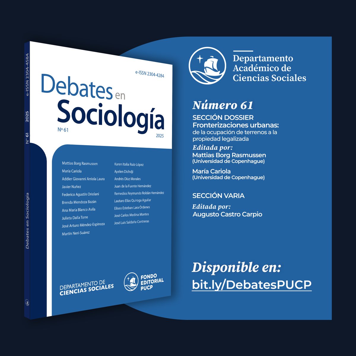 Revista Debates en Sociología - PUCP tweet media
