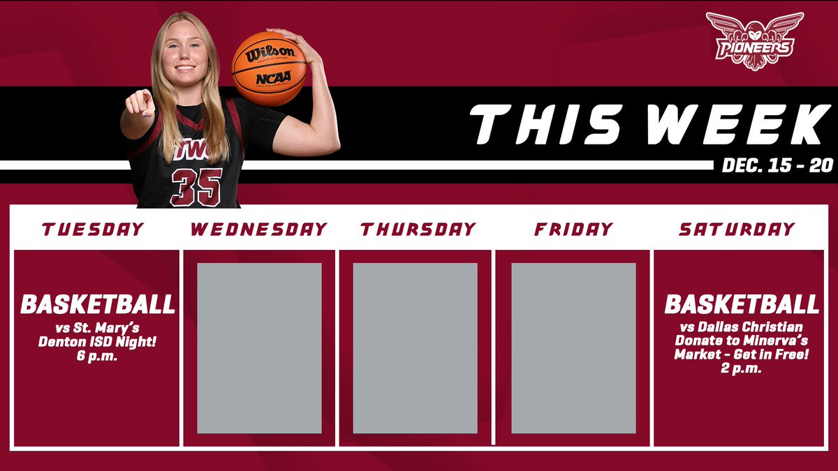 𝙃𝘼𝙋𝙋𝙔 𝙈𝘼𝙍𝙊𝙊𝙉 𝙈𝙊𝙉𝘿𝘼𝙔! 🥳

Join us this week in KMA for <a href="/TWU_Basketball/">TWU Basketball</a>! 

#PioneerProud