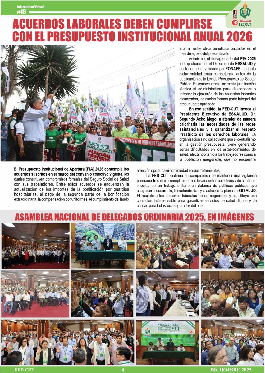 Willy_PonceC's tweet photo. #La ⁦@FedCut⁩ exige DERECHOS en las calles, basta de irresponsabilidad de representantes de los empresarios en directorio ⁦@EsSaludPeru⁩, seguiremos en la lucha por la AUTONOMÍA, urgente la remoción de funcionarios en las redes asistenciales ¡UNIDOS SOMOS MÁS FUERTES! https://t.co/OZy9jP0ZHc