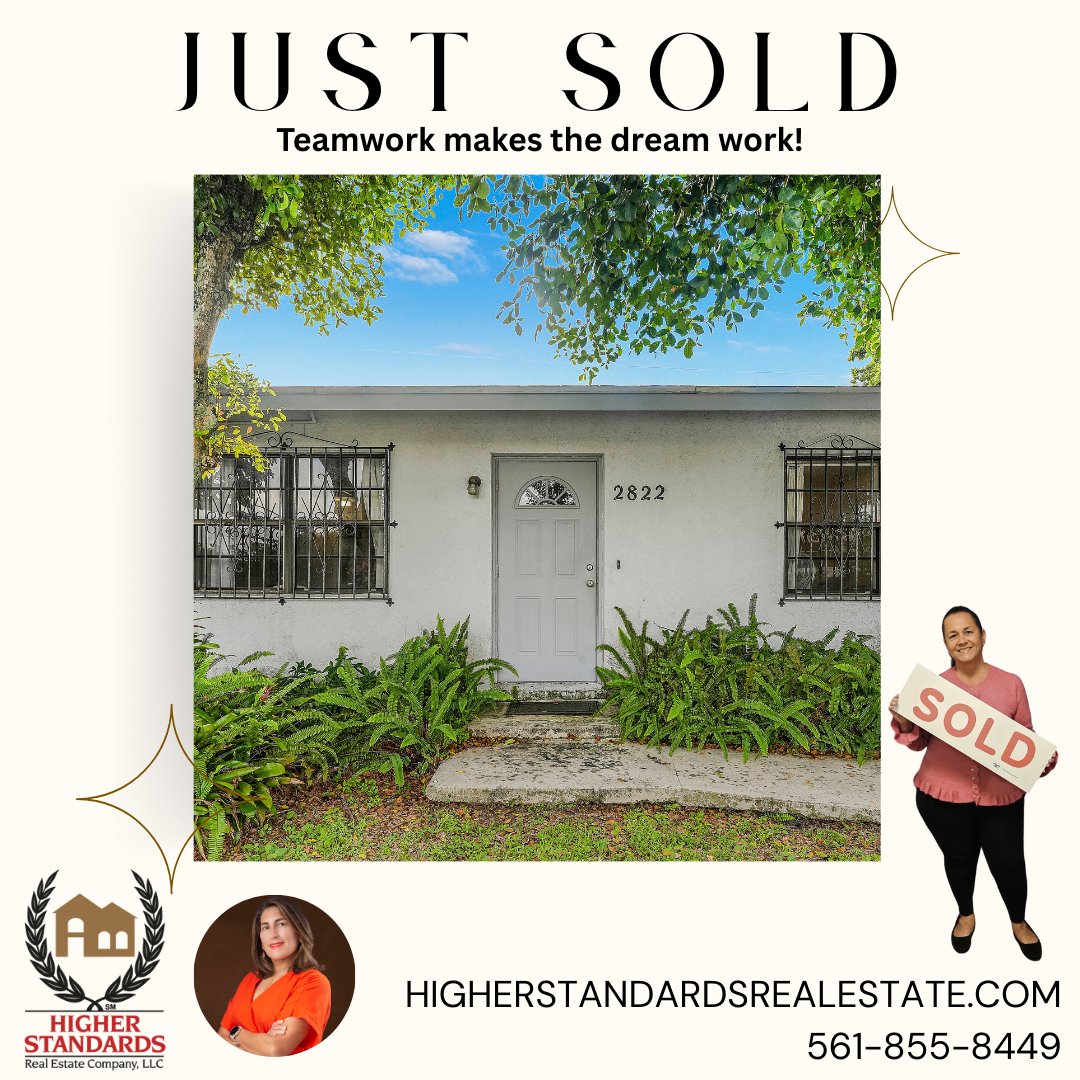 HSRealEstateCo's tweet image. 💪Just Sold💪🔥🤩Teamwork makes the dream work! Let us help you sell your property! #higherstandardsrealestate #Realtors #palmbeachcountyagents #southfloridaagents