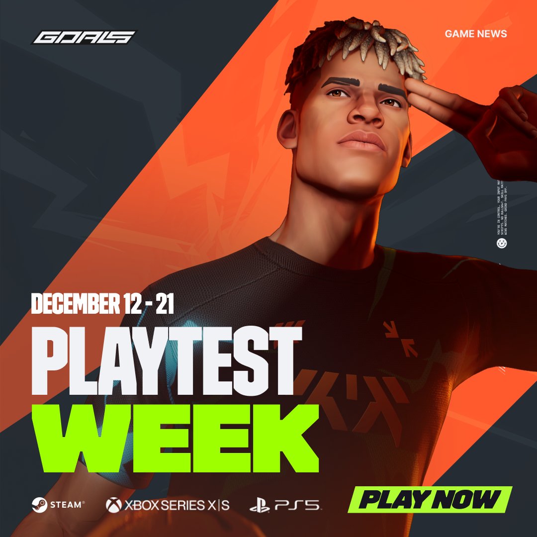 Last weekend was big.
A packed 5v5 tournament. Record numbers on Steam, Xbox, and PS5. And a growing community from all over the world showing up, playing hard, and helping us shape the future of GOALS. Because of that, we’re not calling it here.

We’re keeping this special