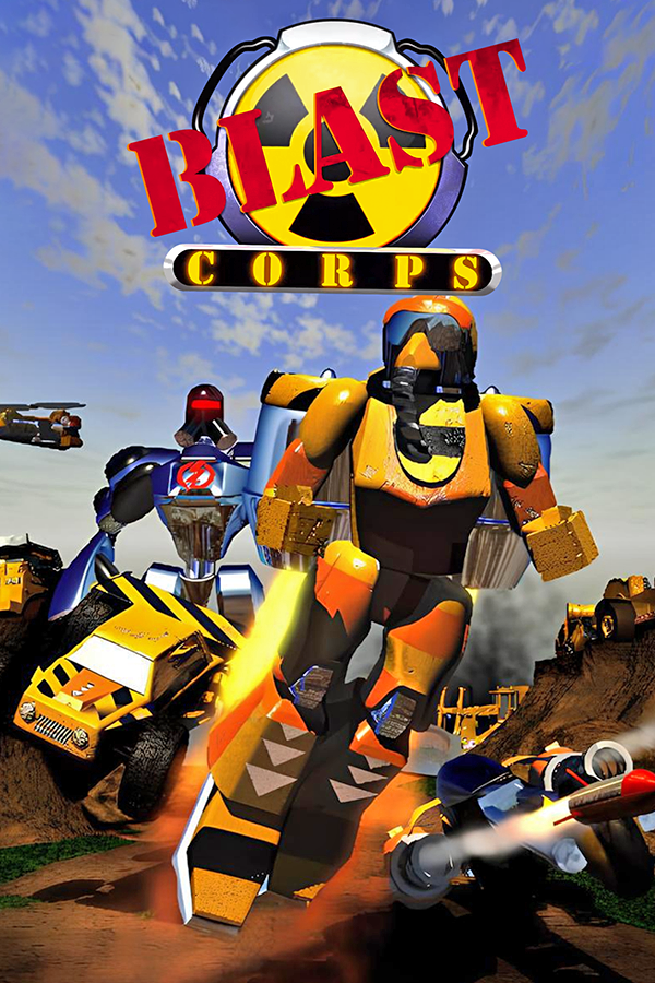 RetroEvery's tweet photo. N64 mayhem with Blast Corps! Clear the path for a runaway nuclear missile carrier by demolishing everything with bulldozers, robots, and more. Rare's destructive puzzle fun from '97! What's your fave vehicle? Share below! #BlastCorps #N64 #RetroGames https://t.co/pn74LsX3Rs