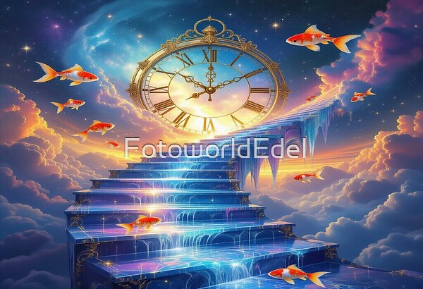 EdelArtShop's tweet image. Surreal Stairway to Time ⏳🐟 Goldfish Dreams &amp;amp; Cosmic Flow – Elegance &amp;amp; Fantasy vereint 🌌✨ Add to Faves 💖 Share the Magic 🌍👉👉redbubble.com/de/shop/ap/176…
#SurrealStairway #CosmicClock #GoldfishDreams #FantasyFlow #VisualPoetry