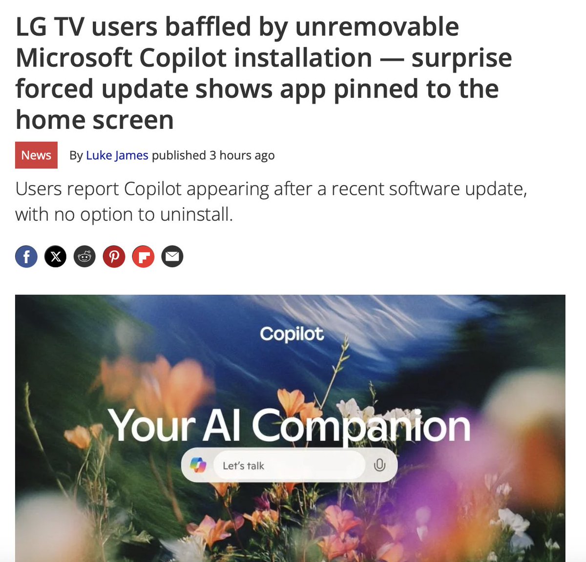 copilot tv screenshot