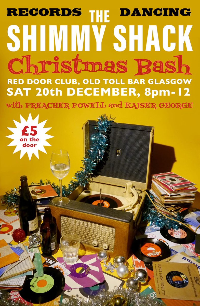 Party of the year - this Saturday! Soul, RnR, RnB, mod, British beat... all on fabulous original 45s!