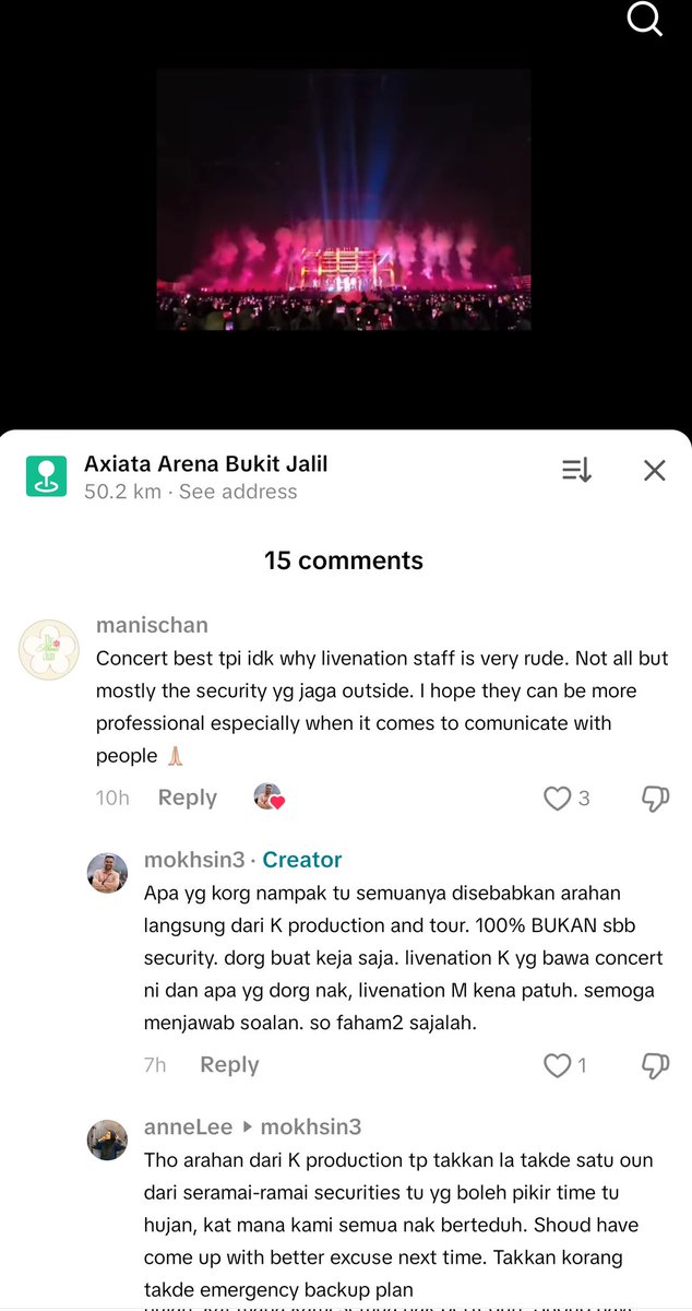 hazyd00ngies's tweet photo. I think being rude is different tau from being strict. Most of the complaint that we get the security staff being rude!!! That's the best excuse yang you can give? Do they even have post moterm meeting after each of the event ? https://t.co/E2P7efu6u1