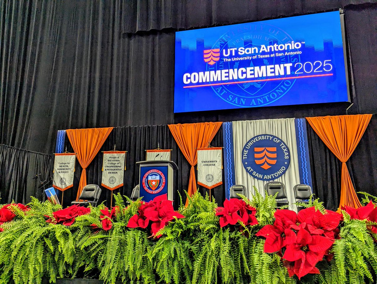 utsa_academics's tweet image. Today, UT San Antonio celebrates our Fall 2025 graduates! 🎓 We’re proud of all they’ve accomplished and excited to see how they’ll use the skills and experiences gained here to shape what’s next.
#UTSAGrad25 #Commencement