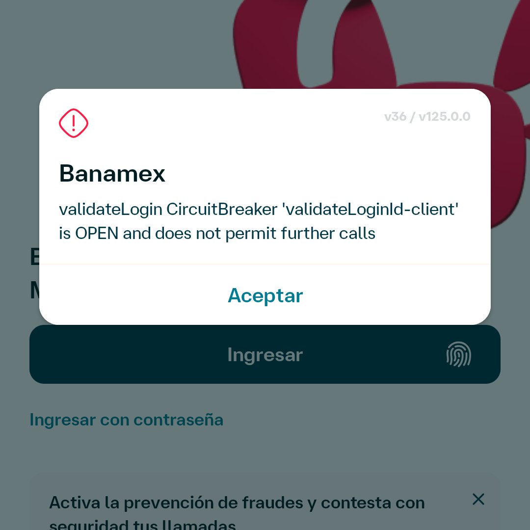 marcktrix's tweet photo. @banamex ayuda con la app, ya intenté con validación biométrica, contraseña, incluso reiniciando el teléfono y no me permite ingresar https://t.co/6Xlea4X18f
