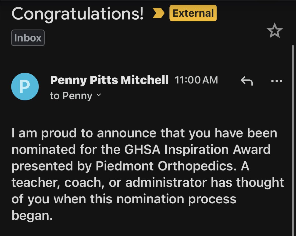 Rhiannaboynton's tweet photo. I was honored to be nominated for the “GHSA INSPIRATION AWARD” I didn’t win this time but I’m very grateful I was thought of & considered I’m going to keep working hard & being me 💪🏾💯‼️ #classof2027 #Hardaway #Ladyhawks #fypviraltwitter #basketball #girls https://t.co/RhLJBp0OEw