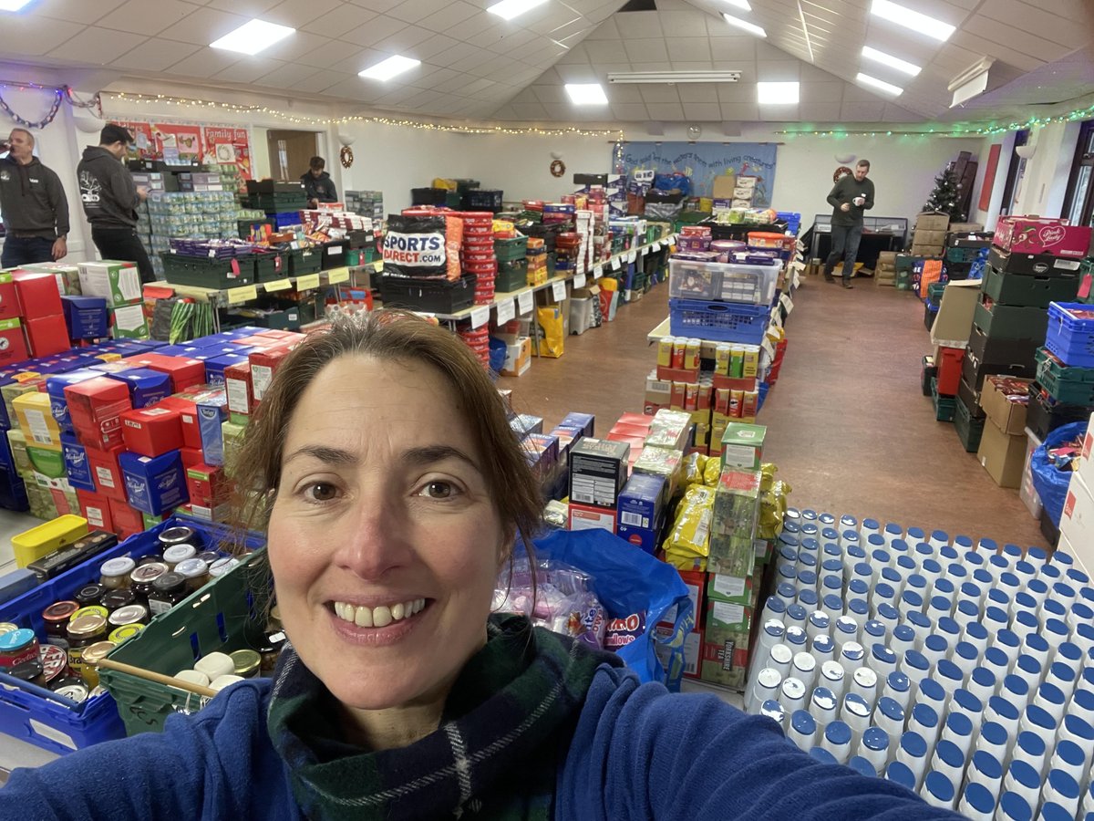 karen_stretch's tweet photo. A great day volunteering at @TrussellUK Clevedon District Foodbank sorting mountains of food ready to be made into Christmas hamper bags for 610 families across North Somerset. A massive thank you to Twinkl Publishing for supporting me to take part.

#charityday #givingback https://t.co/PAIkZhWPK0