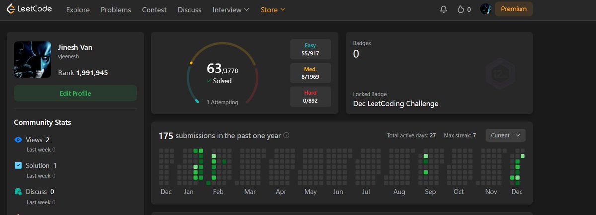 JineshVaan's tweet photo. Have moved to the recursion easy problems to get the foundations solid, did some easy problems for the starters, lets see if we can get some hard ones for the appetizers :)

#datastructuresalgorithms #development #CodingJourney https://t.co/tWTI1twTn7