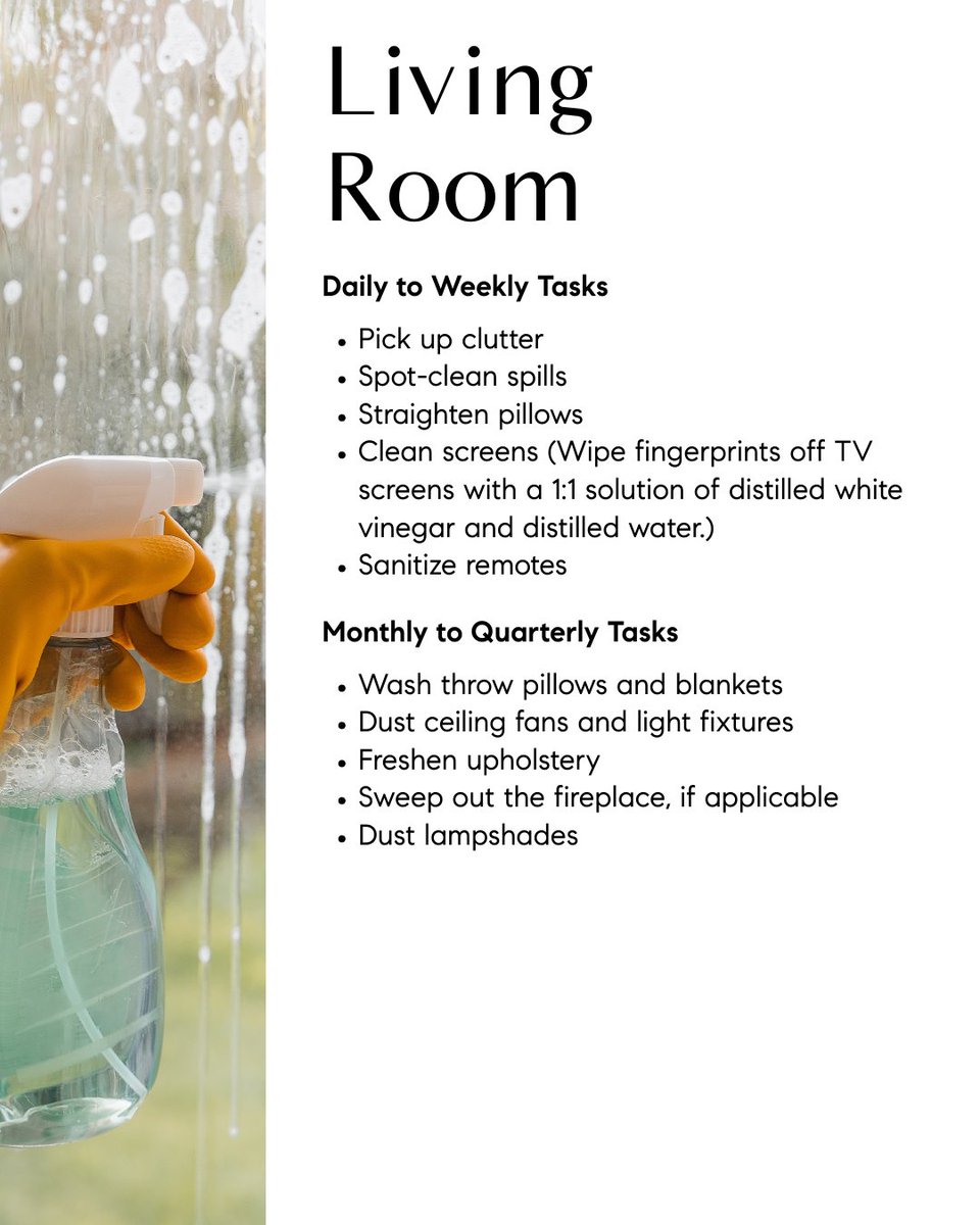 rhodesgrouptx's tweet image. A tidy home feels as good as it looks ✨ Refresh and reset with a quick cleaning checklist and start the season with a clean slate. A little organization goes a long way.

#TheRhodesGroup #CompassDFW #HomeTips #CleanHomeChecklist #CompassParkCities