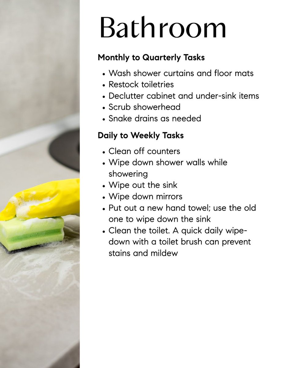 rhodesgrouptx's tweet image. A tidy home feels as good as it looks ✨ Refresh and reset with a quick cleaning checklist and start the season with a clean slate. A little organization goes a long way.

#TheRhodesGroup #CompassDFW #HomeTips #CleanHomeChecklist #CompassParkCities