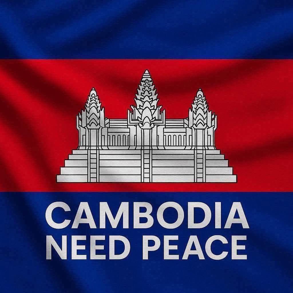 BorinikaEm's tweet photo. If we say "ceasefire" for Cambodia, it is not the first to start. All the armed clashes start with Thailand first. Therefore, the request for a ceasefire is for the Thai side, which must stop firing on Cambodia. The shooting for the past 9 days has been clear. #JusticeforCambodia https://t.co/f4xibcpYWO