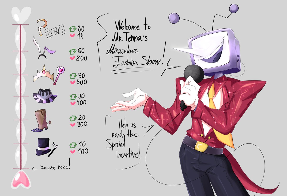 LemonyKleonella's tweet photo. Have YOU ever wanted to see Mr. Tenna on a runway before?? Well now you can!! Your participating is crucial to make it happen! 
#tenna #deltarune https://t.co/JNZRSPdvFD