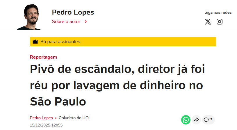 pedrolopesg's tweet image. Pivô de nova denúncia, Douglas Schwartzmann foi réu por lavagem de dinheiro em 21, ao lado de Leonardo Serafim e Carlos Miguel Aidar. Investigação era sobre desvios em contrato com advogado entre 2014 e 2015. São Paulo peticionou isentando os envolvidos. uol.com.br/esporte/coluna…