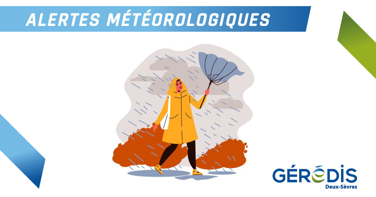 GÉRÉDIS a souscrit un service d'alertes météorologiques auprès de <a href="/meteofrance/">Météo-France</a> 
👉 Mise à disposition de prévisions météorologiques sur 24 h ainsi qu'envoi de mails et SMS pour alerter suivants certains critères (vent, températures, orage, givre).
⚠#Sécurité, tous concernés !