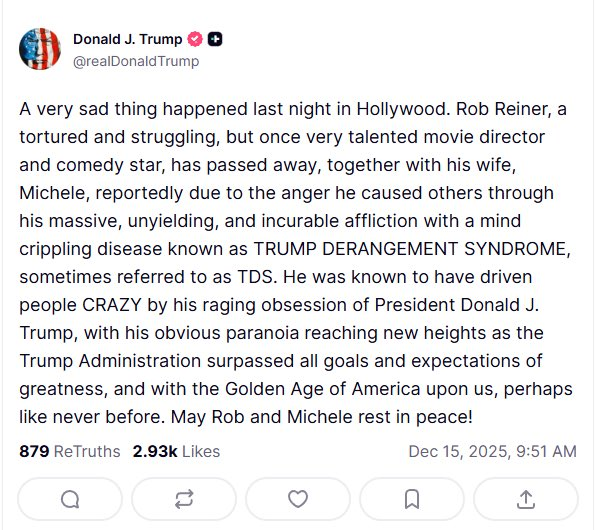 When the Grim Reaper takes Trump, I promise you my better angels will be on vacation.