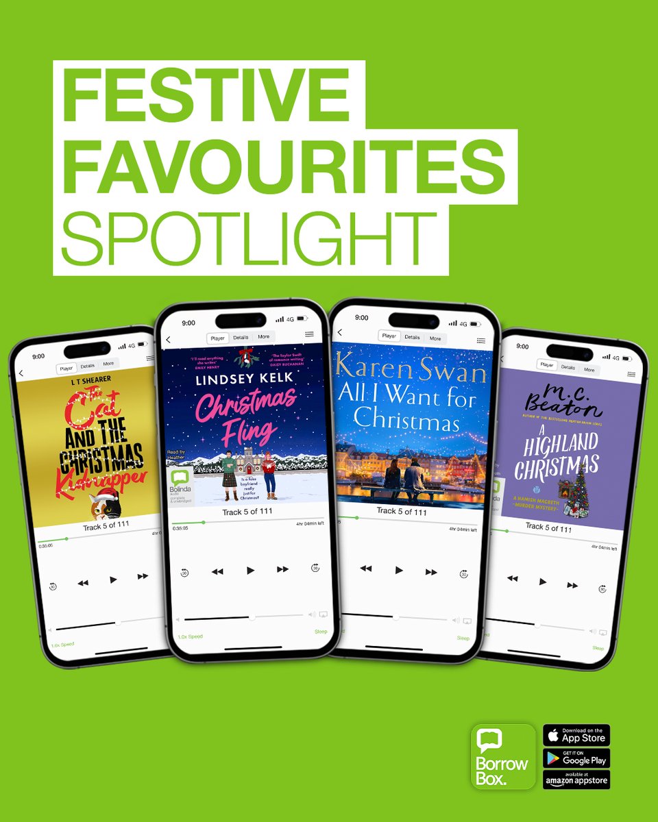 Library_Plus's tweet photo. Listen while you wrap! With the #BorrowBox app you always have a choice of eAudiobooks available - for free with your library membership. 👏
#LibraryFromHome #ChristmasListening
https://t.co/rirtmSXazS https://t.co/o4Q20bRrvr