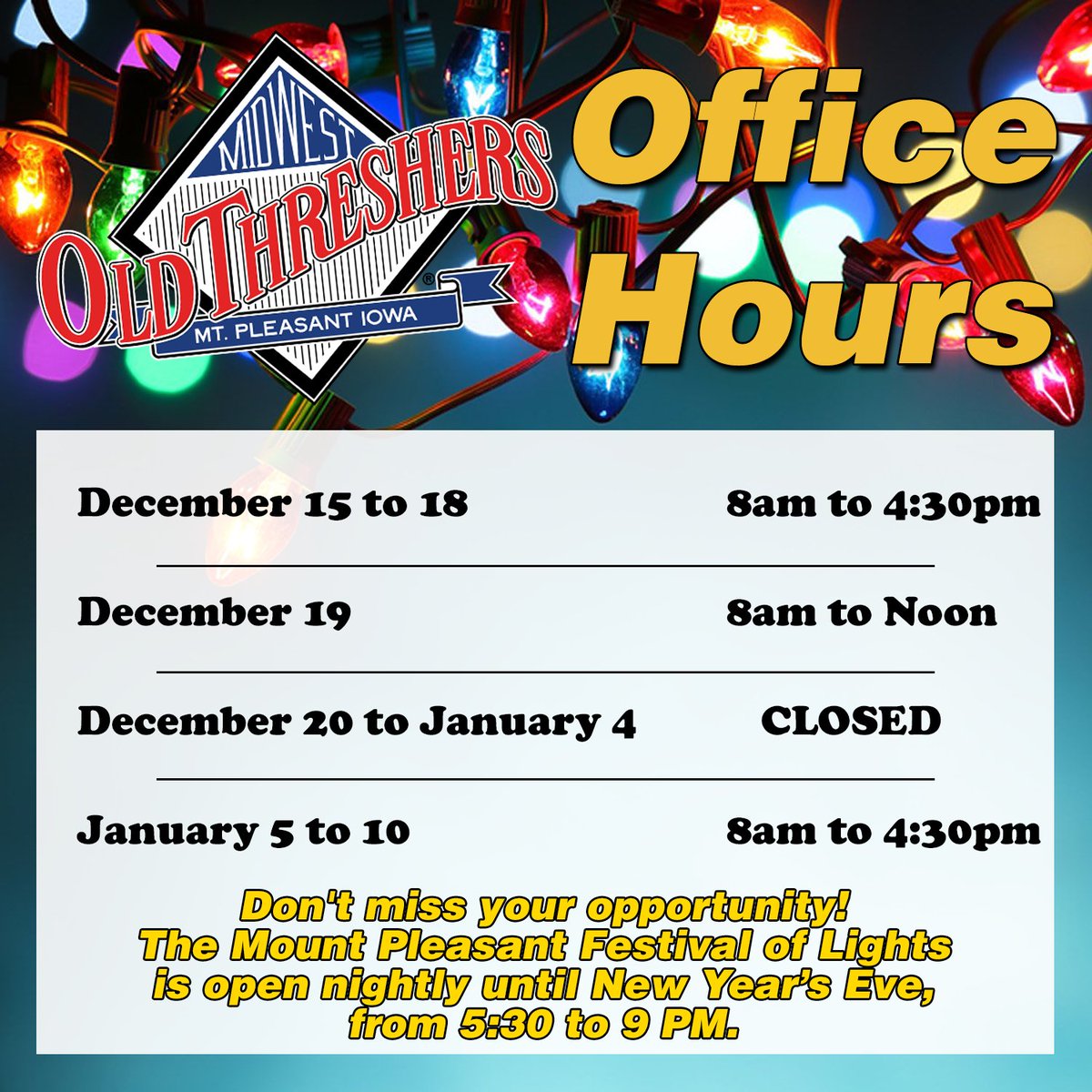 Midwest Old Threshers tweet media