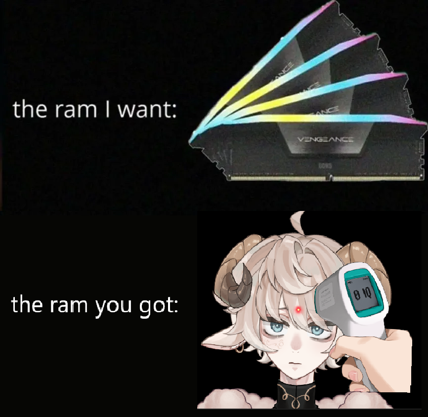 W tym tygodniu bez harmonogramu. W weekend na pewno będą strimki w świątecznej atmosferze! Proszę uważać na siebie bo cały czas jakieś choróbska latają, a i jakieś przymrozki mają przyjść.

Meme dla uwagi 🐏