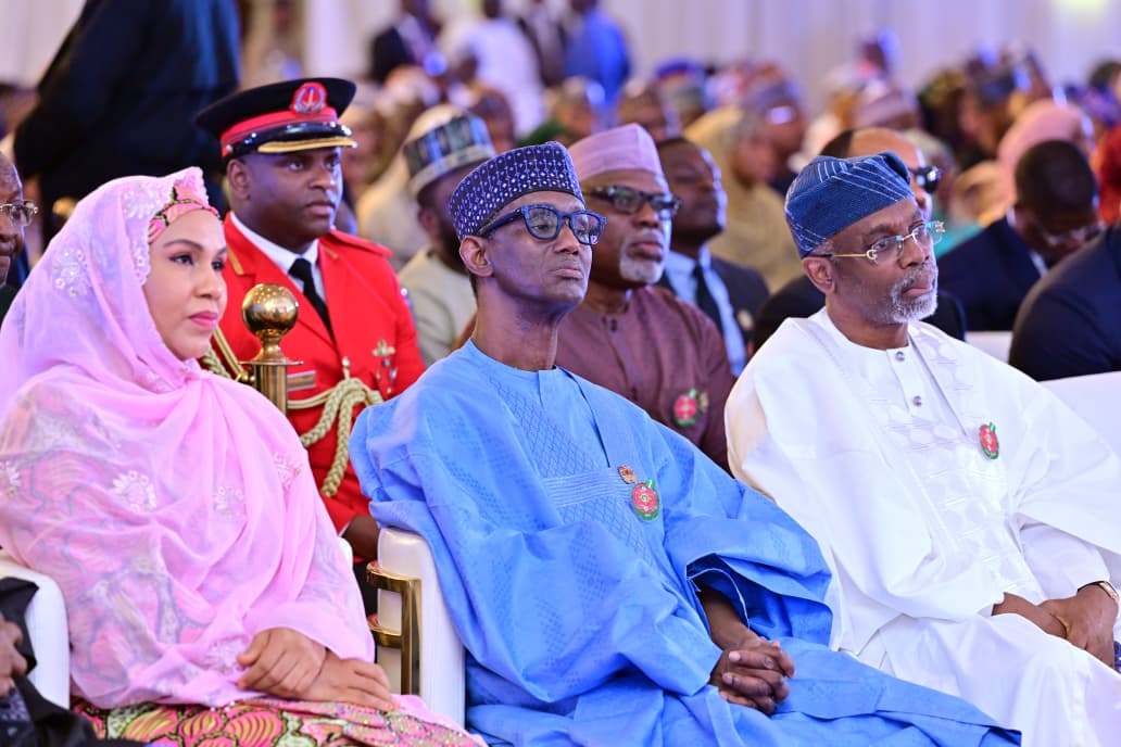ndlea_nigeria's tweet photo. Photos: Chairman/Chief Executive Officer of the National Drug Law Enforcement Agency (NDLEA), Brig. Gen. Mohamed Buba Marwa (Rtd) CON, OFR, joins His Excellency, President Bola Ahmed Tinubu, GCFR, and other dignitaries including Governors, Ministers https://t.co/ncc8r0Q82j
